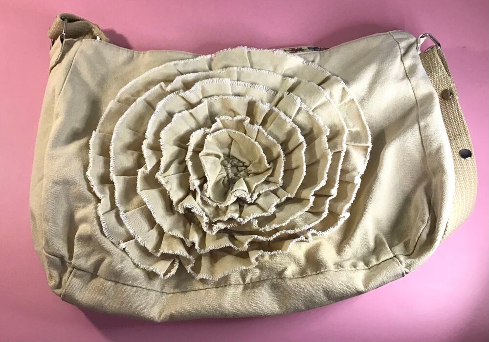 Piper & Blue Cotton Flower BOHO Hobo Shoulder Purse